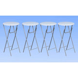 Bar Tables 4 Pcs With Mdf Tabletop