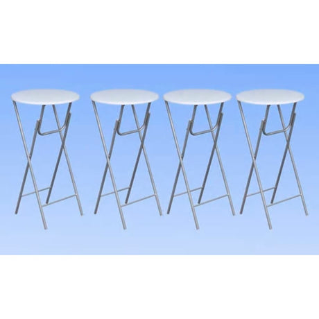Bar Tables 4 Pcs With Mdf Tabletop