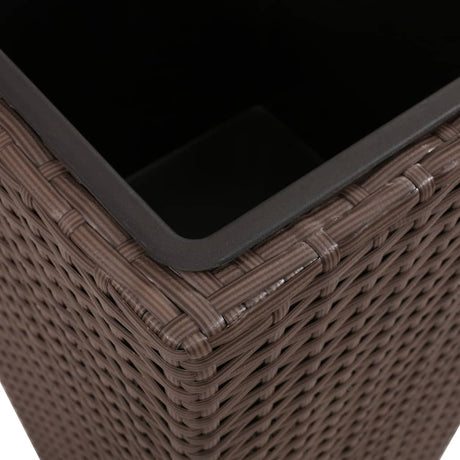 Garden Raised Beds 3 Pcs Poly Rattan