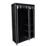 Folding Wardrobe Black 110x45x175 cm