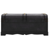 Wooden Treasure Chest Large Black