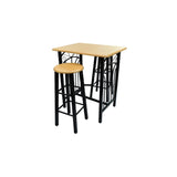 Breakfast/Dinner Table Dining Set Mdf With Black