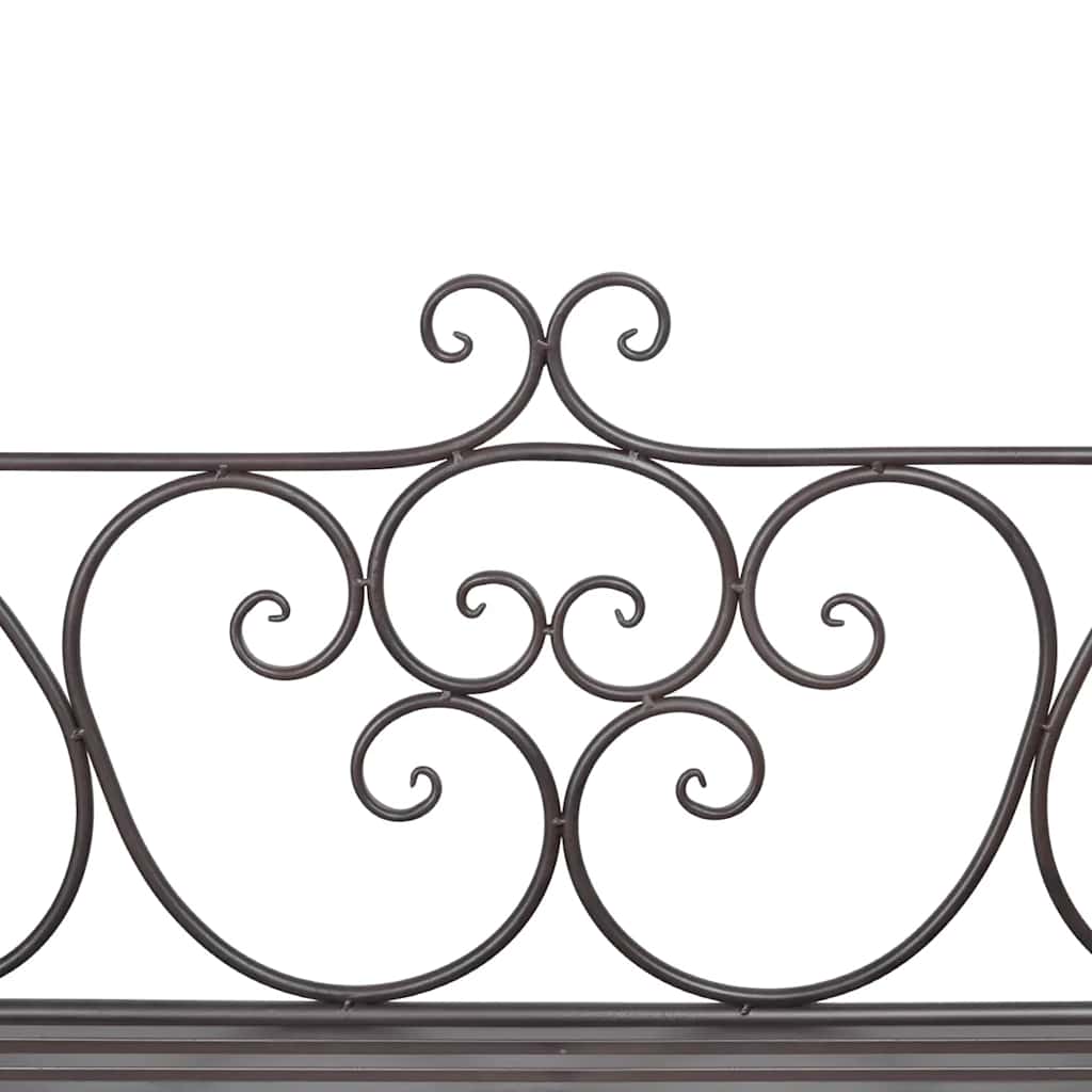 Garden Bench 132 Cm Steel Antique