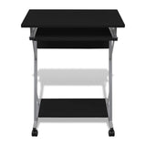 Compact Computer Desk With Pull-Out Keyboard Tray
