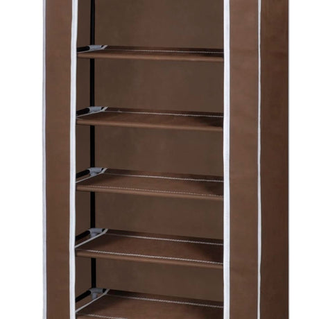 Fabric Shoe Cabinet With Cover 162 X 57 X 29 Cm