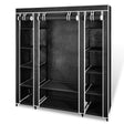 Fabric Wardrobe With Compartments And Rods 45X150X176 Cm