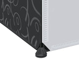 Modular Cabinet 9 Compartments 109x36.5x143 cm Black and White