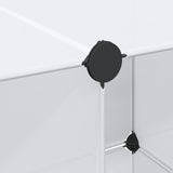 Modular Cabinet with 9 Compartments 109x36.5x143 cm White
