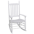 Rocking Chair With Curved Seat Poplar Wood