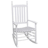 Rocking Chair With Curved Seat Poplar Wood