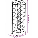 Wine Rack For 21 Bottles Metal