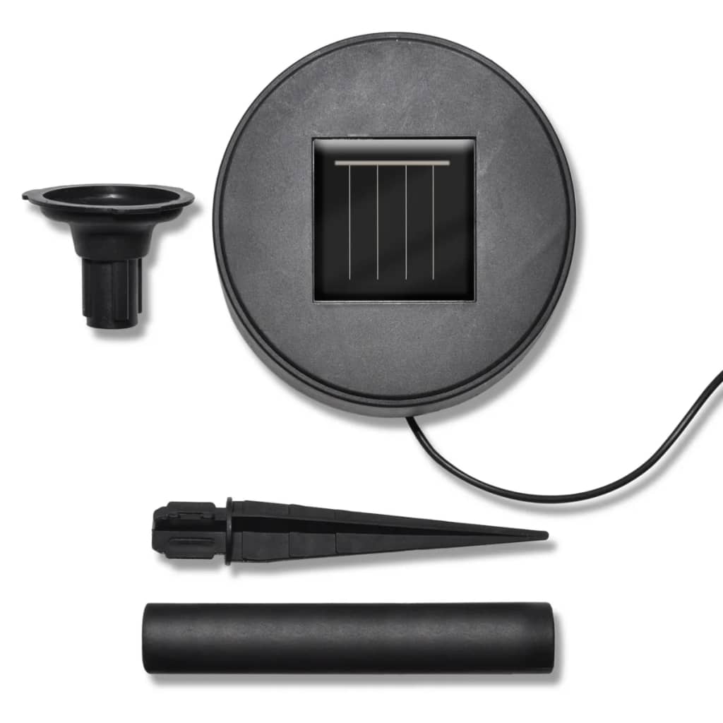Solar Bowl 3 Led Garden Lights With Spike Anchors & Solar Panel