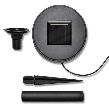 Solar Bowl 3 Led Garden Lights With Spike Anchors & Solar Panel