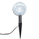 Solar Bowl 3 Led Garden Lights With Spike Anchors & Solar Panel