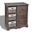 Wooden Storage Rack 5 Weaving Baskets
