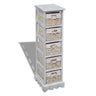 Wooden Storage Rack 5 Weaving Baskets