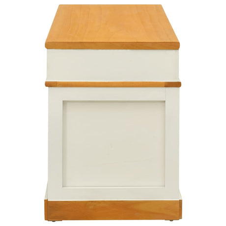 Storage Bench Solid Paulownia Wood 100 Cm