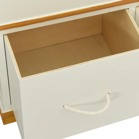 Storage Bench Solid Paulownia Wood 100 Cm