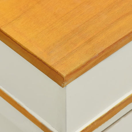 Storage Bench Solid Paulownia Wood 100 Cm