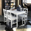 5 Piece Dining Set And White