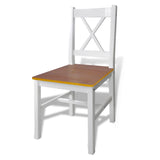 5 Piece Dining Set And White