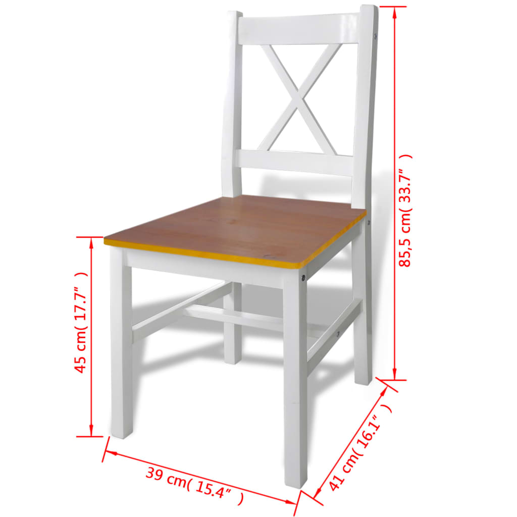5 Piece Dining Set And White