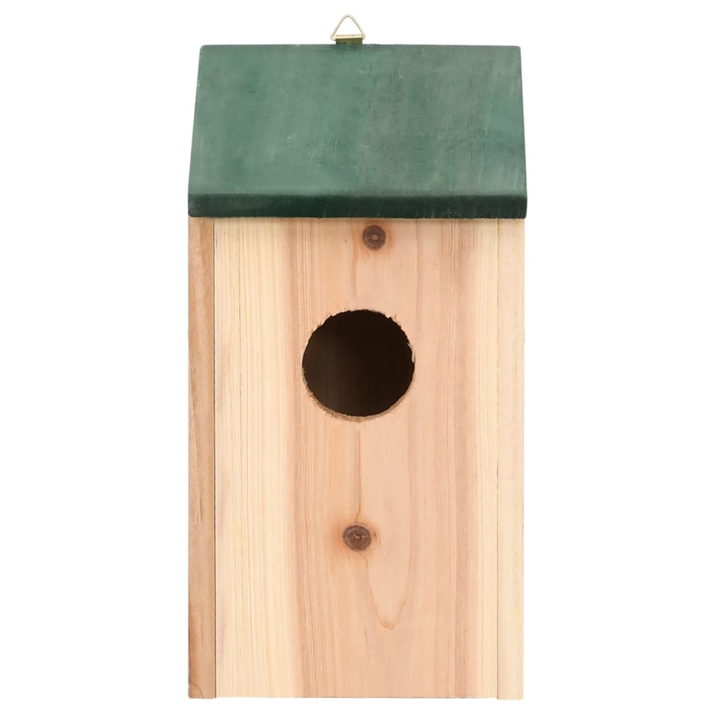 Bird Houses 4 Pcs Wood 12X12X22 Cm