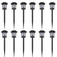 Outdoor Solar Lamp Led Light 12 Pcs Spike 8.6 X 8.6 X 38 Cm