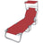 Folding Sun Lounger With Canopy Steel Magento