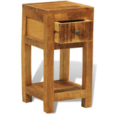 Nightstand With 1 Drawer Solid Mango Wood