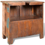 Reclaimed Solid Wood Bathroom Vanity Cabinet Set With Mirror