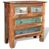 Reclaimed Cabinet Solid Wood With 4 Drawers