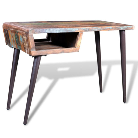 Reclaimed Wood Desk With Iron Legs