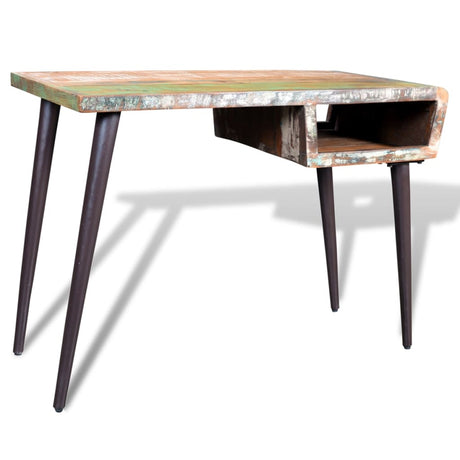 Reclaimed Wood Desk With Iron Legs
