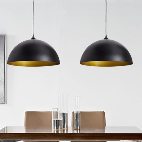 Ceiling Lamp 2 Pcs Height-Adjustable Semi-Spherical