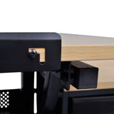 Three Drawers Tiltable Tabletop Drawing Table With Stool