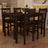 Dining Set 5 Pieces Pine Wood Brown