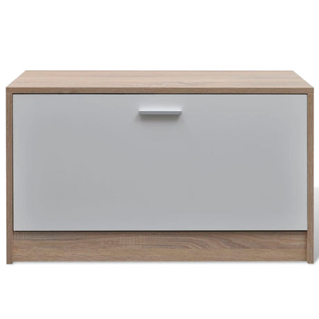 And White 3-In-1 Wooden Shoe Cabinet Set