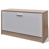 And White 3-In-1 Wooden Shoe Cabinet Set