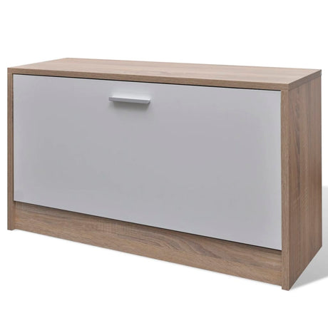 And White 3-In-1 Wooden Shoe Cabinet Set