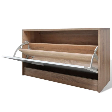 And White 3-In-1 Wooden Shoe Cabinet Set