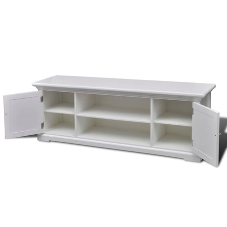 Tv Stand White Wood