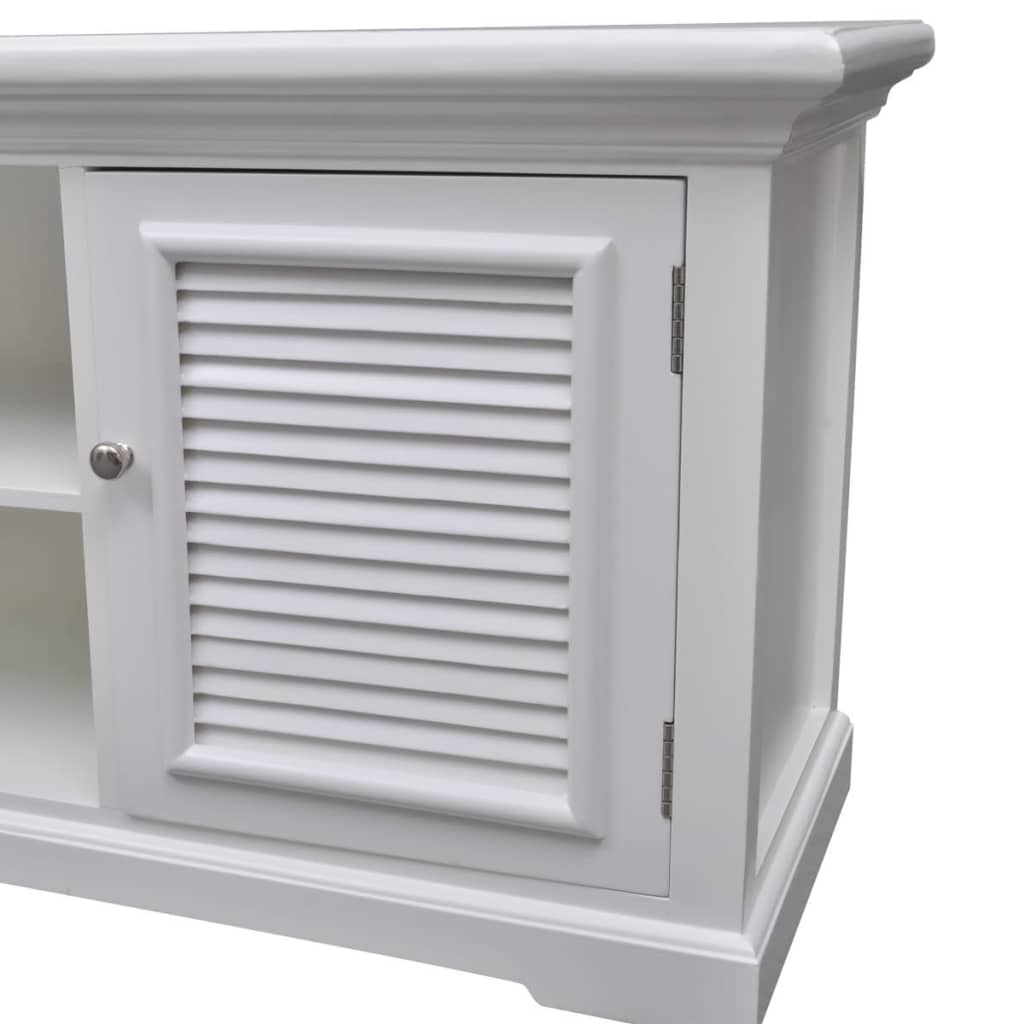 Tv Stand White Wood