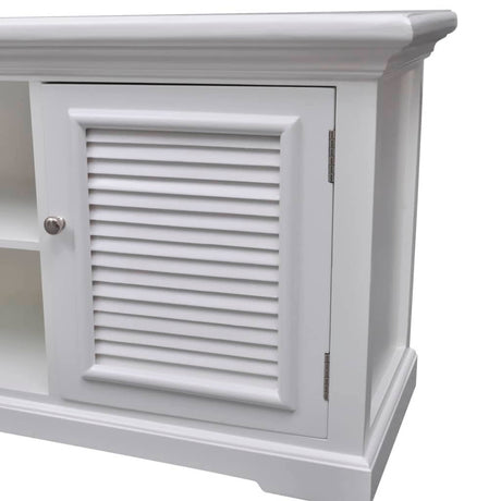 Tv Stand White Wood