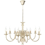 Antique Metal Chandelier 8 X E14 Bulbs