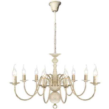 Antique Metal Chandelier 8 X E14 Bulbs