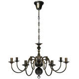 Antique Metal Chandelier 8 X E14 Bulbs