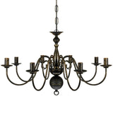 Antique Metal Chandelier 8 X E14 Bulbs
