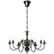 Antique Metal Chandelier 8 X E14 Bulbs