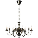 Antique Metal Chandelier 8 X E14 Bulbs